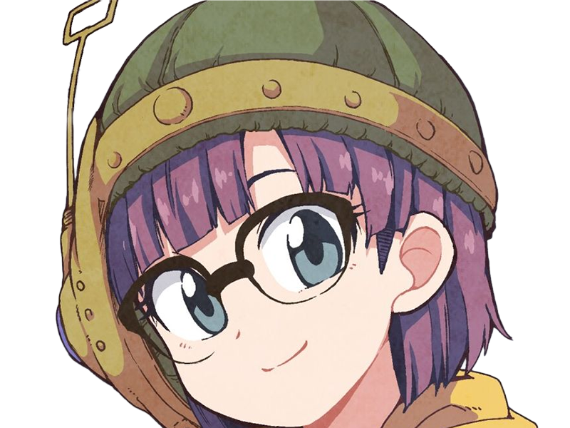 lucca rukka ashtear chrono trigger femme jeu lunettes cheveux-violets yeux-bleus