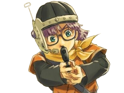 lucca rukka ashtear chrono trigger femme jeu lunettes cheveux-violets yeux-bleus