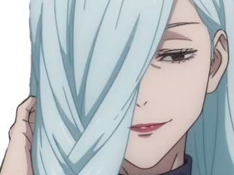 mei mei-mei jujutsu kaisen jjk cheveux blanc yeux violet tresse ade adelaide vizard fic bloop