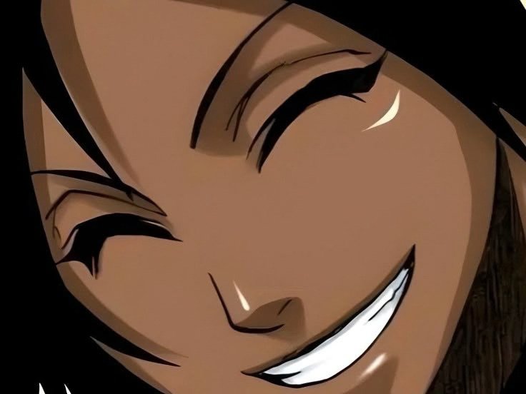 yoruichi shihouin bleach cheveux pourpre yeux jaune or desdemone dess fic bloop