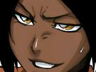 yoruichi-shihouin-bleach-cheveux-pourpre-yeux-jaune-or-desdemone-dess-fic-bloop