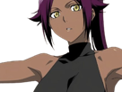 yoruichi-shihouin-bleach-cheveux-pourpre-yeux-jaune-or-desdemone-dess-fic-bloop