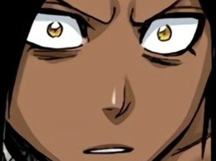 yoruichi shihouin bleach cheveux pourpre yeux jaune or desdemone dess fic bloop
