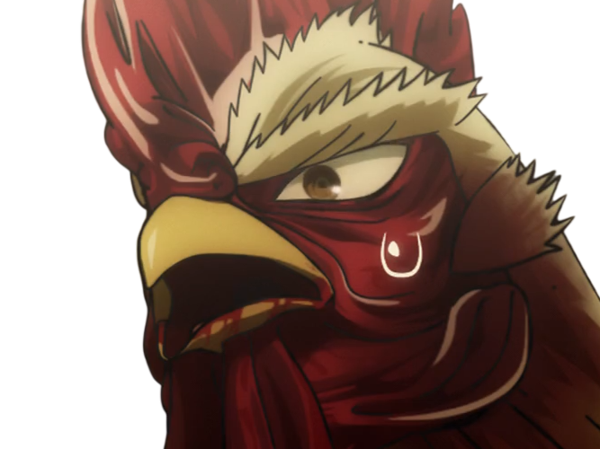 Sticker niwatori fighter rooster coq de baston keiji par Hapi_meal