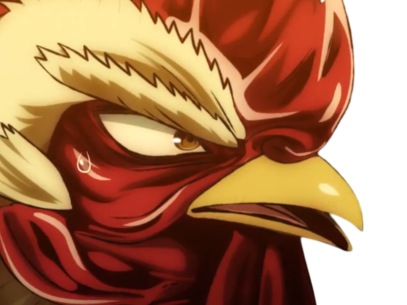 Sticker niwatori fighter rooster coq de baston keiji par Hapi_meal