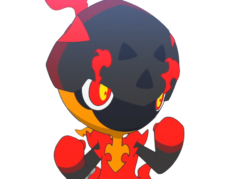 charbambin charcadet carbou pokemon pkm jeu anime type feu 9g paldea enfant