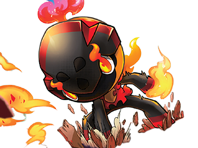 charbambin charcadet carbou pokemon pkm jeu anime type feu 9g paldea enfant