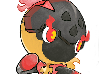 charbambin charcadet carbou pokemon pkm jeu anime type feu 9g paldea enfant