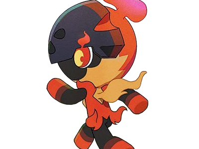 charbambin charcadet carbou pokemon pkm jeu anime type feu 9g paldea enfant