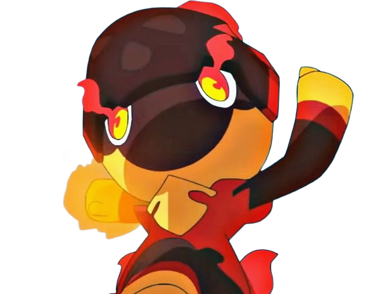 charbambin charcadet carbou pokemon pkm jeu anime type feu 9g paldea enfant