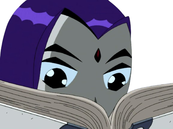 raven teen titans violet pourpre dc comics demi demone trichoporphyree indigo livre