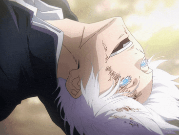 gojo satoru gif jujutsu kaisen anime kj zen transcendance monstre levitation