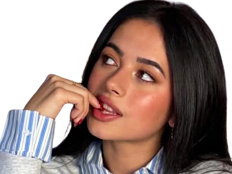 miel abitbol influenceuse teen pensive