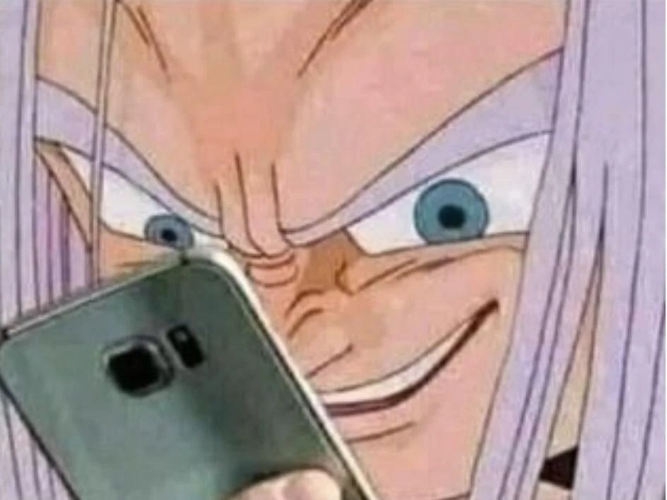 trunks dragon ball z futur tarax iphone smartphone sourire yeux violet manga anime forum topic