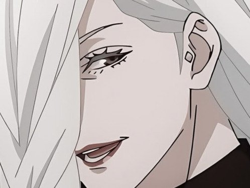 mei mei-mei jujutsu kaisen jjk cheveux blanc yeux violet tresse ade adelaide vizard fic bloop