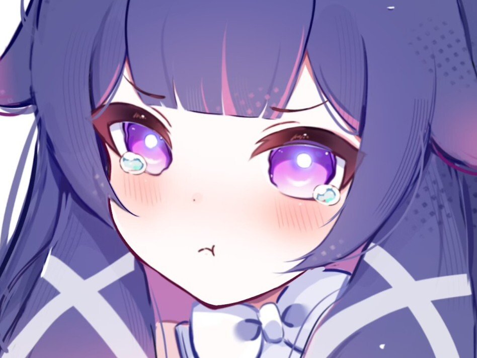 genshin impact columbina bina larmes cute bouille