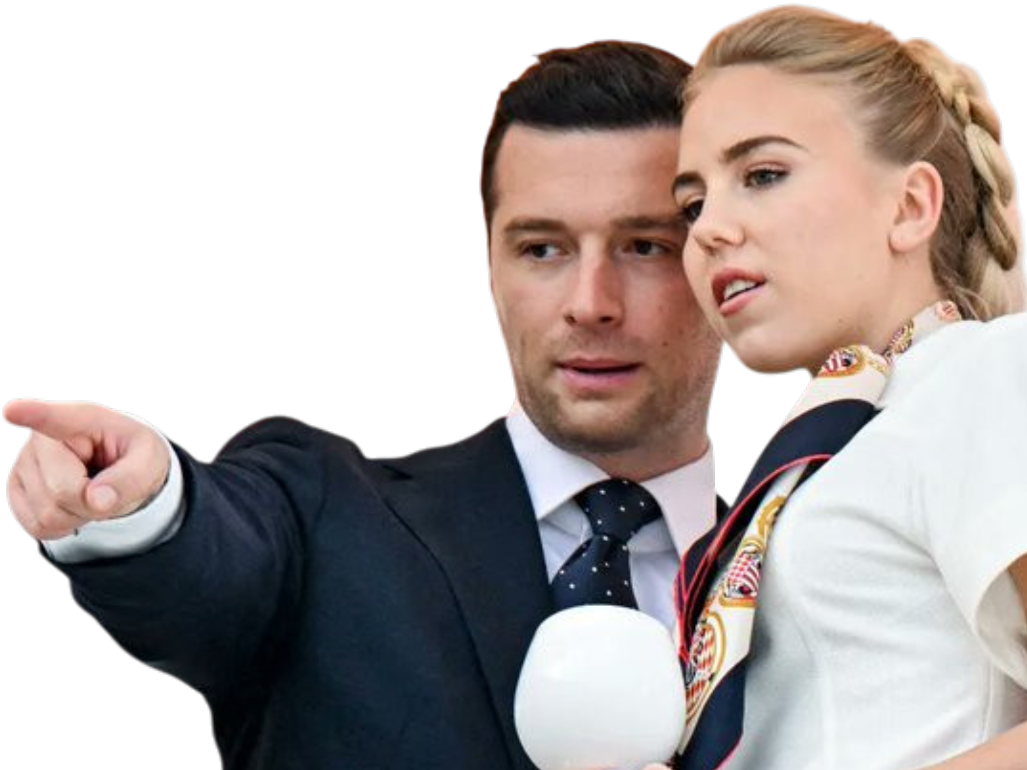 bardella maria carolina de bourbon des deux-siciles bourbon-siciles grand prix monaco pointe montre doigt regarde