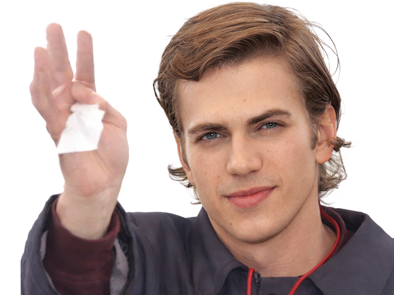 darth-63 darth 63 hayden christensen expression bye ciao mouchoir
