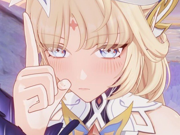 genshin impact nicole hexenzirkel doigt rouge timide