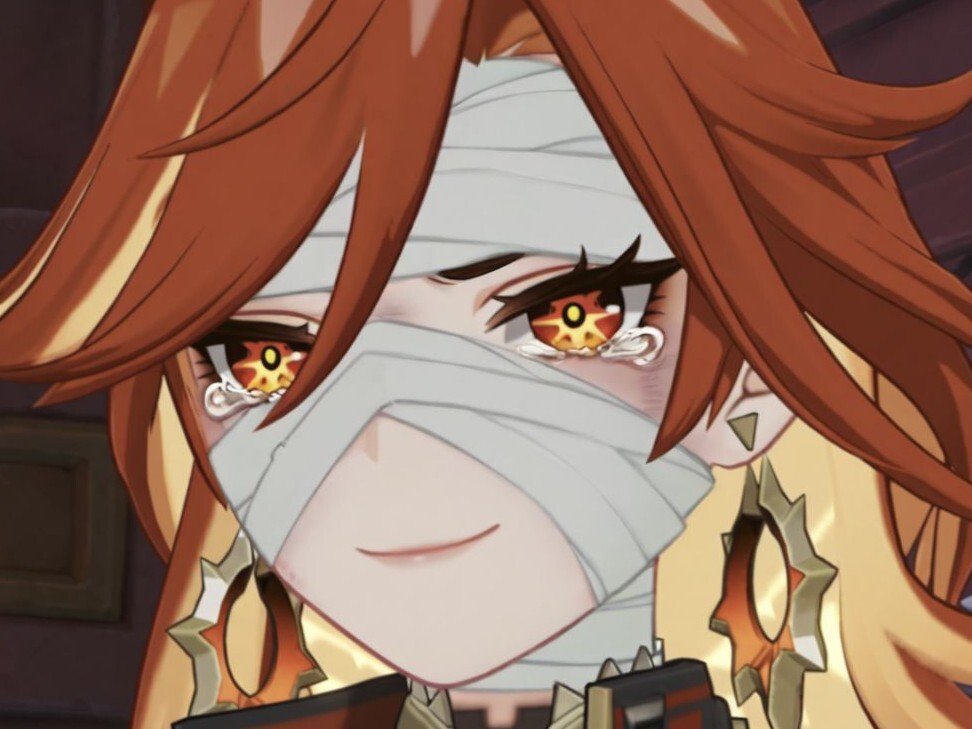 genshin impact mavuika bandage larmes pleure archon pyro