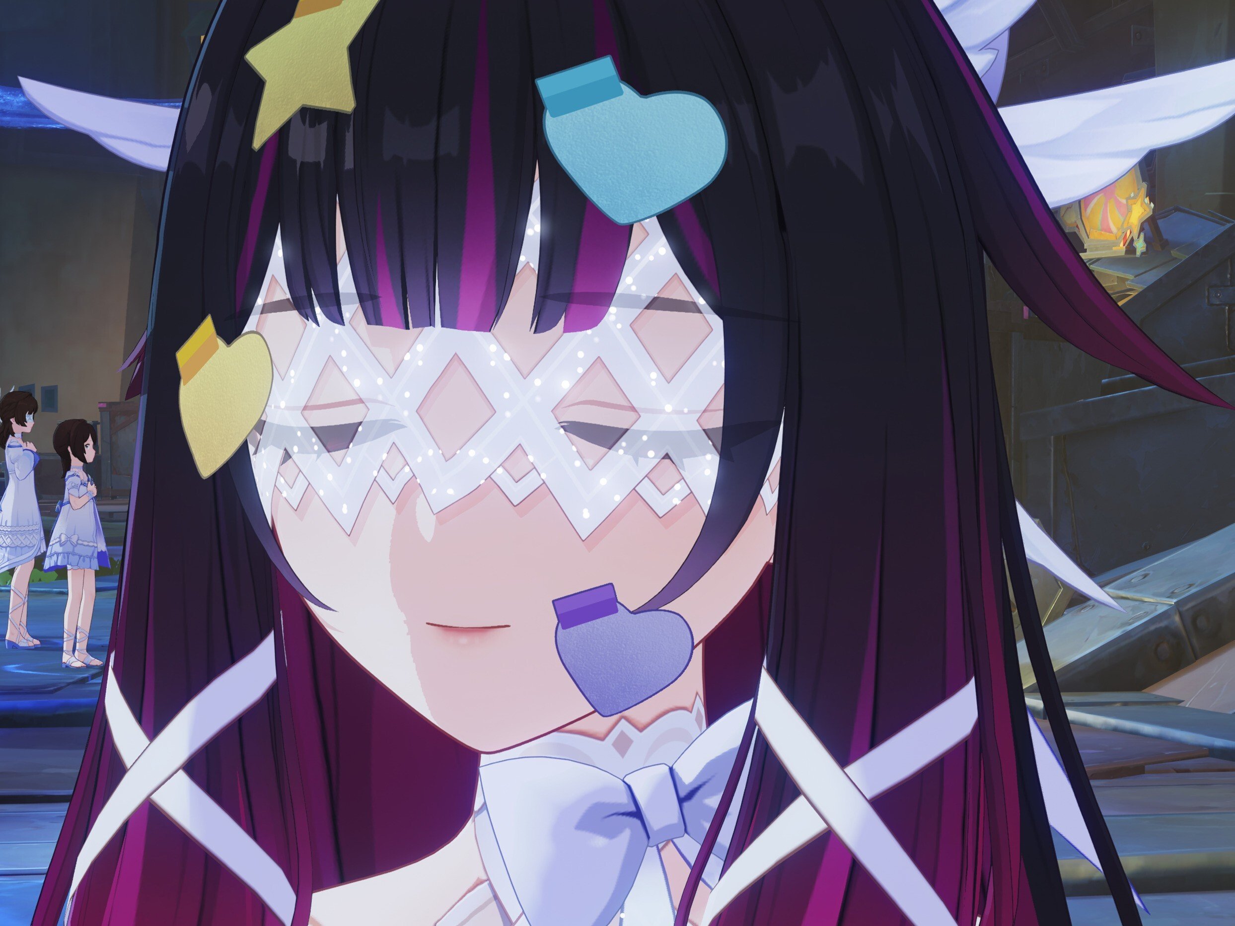 genshin impact columbina stickers event festival