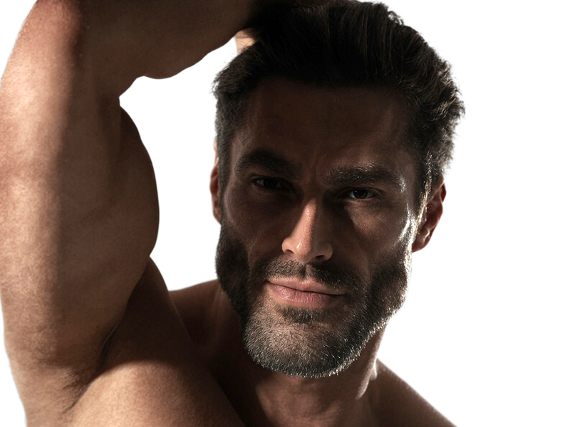 giga chad gigachad ernest khalimov homme cheveux-bruns yeux-marrons gaillard fic kalos sud kalos-du-sud vlt