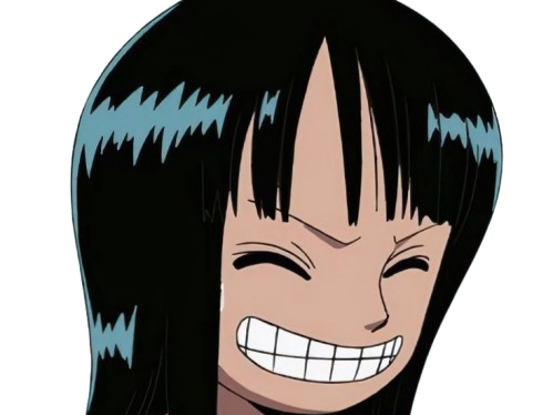 nico robin one piece ninon cheveux noir yeux bleu fic bloop enfant