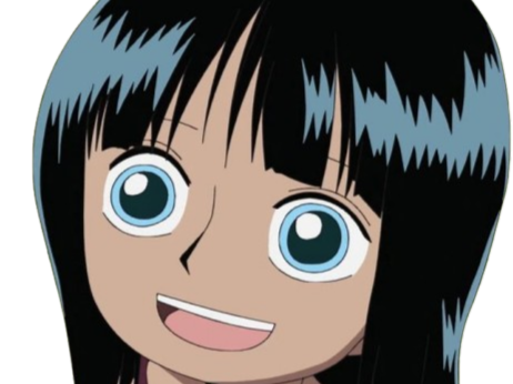 nico robin one piece ninon cheveux noir yeux bleu fic bloop enfant