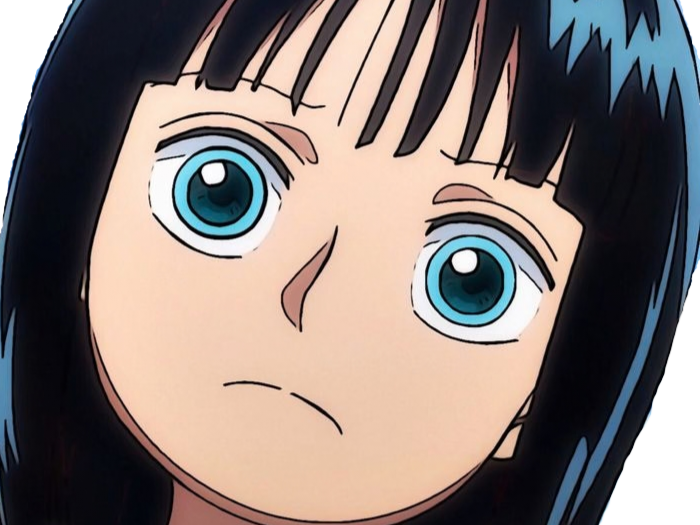 nico robin one piece ninon cheveux noir yeux bleu fic bloop enfant