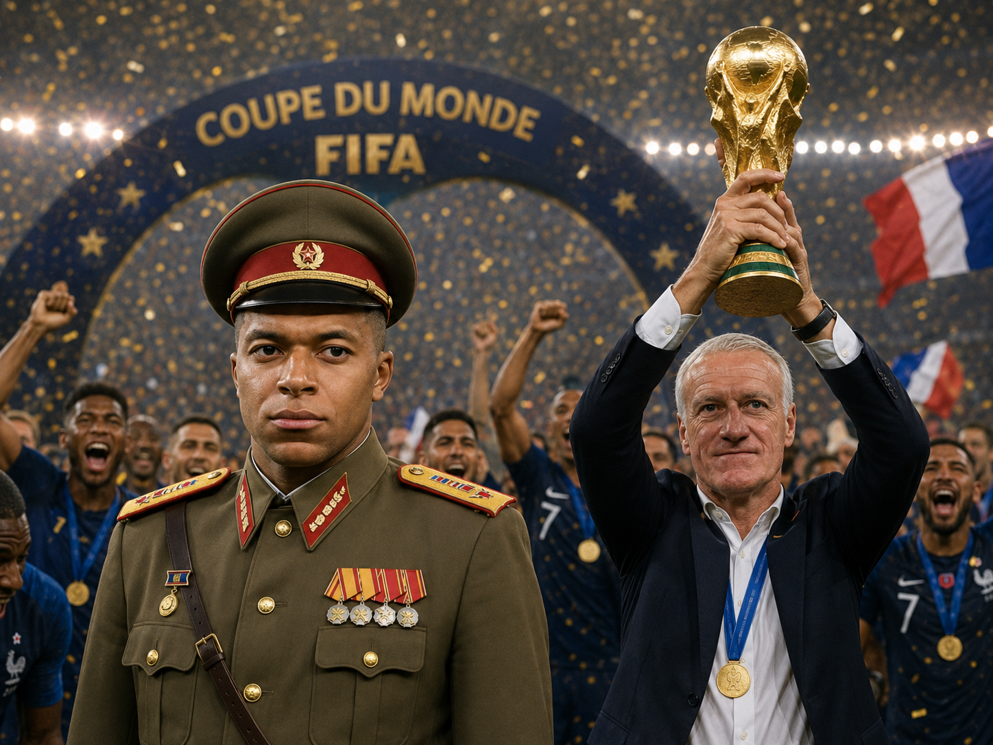 mbappe deschamps mobutu dictateur cdm coupe du monde gagne didier victoire foot football