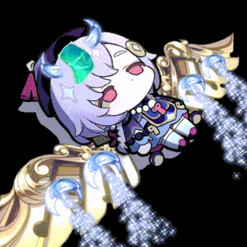 qiqi lets go to the moon resine ailes pose morte zombie genshin impact gif boucle