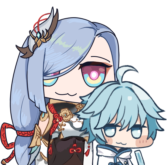 chibi genshin impact chong yun shenhe