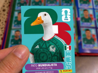 oie mexique mexicain mexicaine carte panini coupe du monde cdm 2026 supporter supporters canard maillot