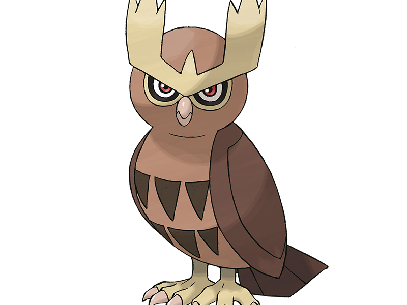 noarfang noctowl japonais pokemon pkm jeu anime type normal vol 2g johto hibou