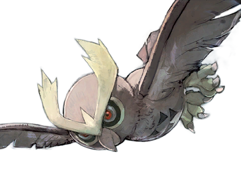 noarfang noctowl japonais pokemon pkm jeu anime type normal vol 2g johto hibou