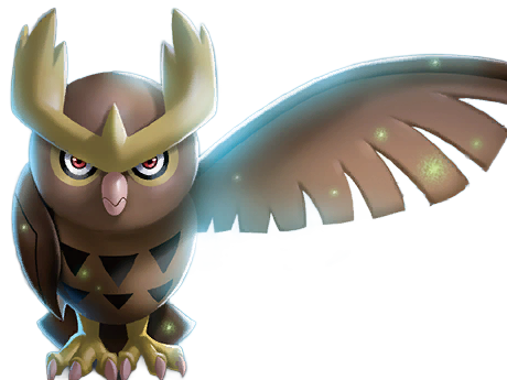 noarfang noctowl japonais pokemon pkm jeu anime type normal vol 2g johto hibou