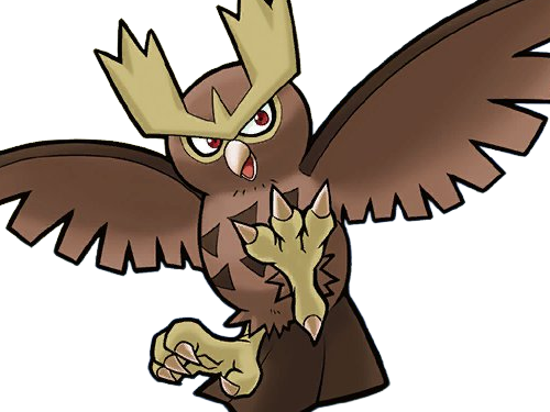 noarfang noctowl japonais pokemon pkm jeu anime type normal vol 2g johto hibou