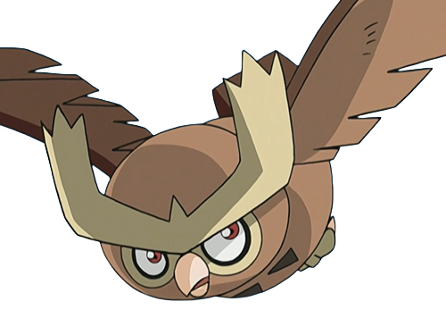 noarfang noctowl japonais pokemon pkm jeu anime type normal vol 2g johto hibou