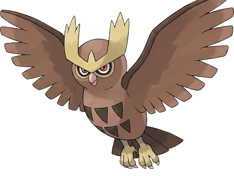 noarfang noctowl japonais pokemon pkm jeu anime type normal vol 2g johto hibou