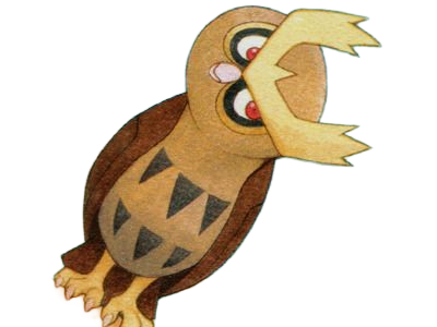 noarfang noctowl japonais pokemon pkm jeu anime type normal vol 2g johto hibou