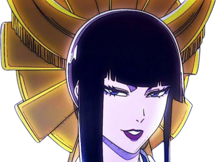 senjumaru shutara bleach cheveux noir frange khol broche soleil amaterasu fic bloop