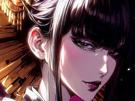 senjumaru-shutara-bleach-cheveux-noir-frange-khol-broche-soleil-amaterasu-fic-bloop
