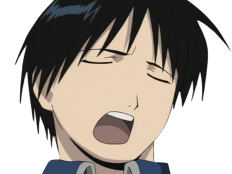 roy mustang fullmetal alchemist fma cheveux noir veste bleue fulgence archambault fic bloop