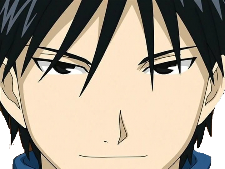 roy mustang fullmetal alchemist fma cheveux noir veste bleue fulgence archambault fic bloop