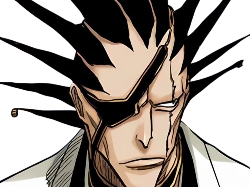zaraki kenpachi bleach cheveux noir cicatrice bandeau sepp fic bloop