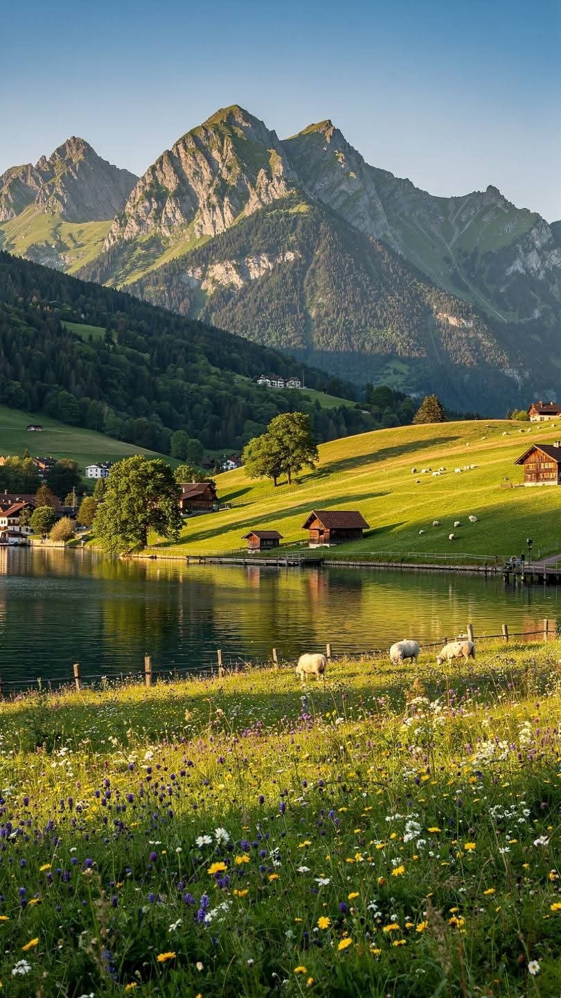switz swiss schweiz ch alpes milka vallee colline valley rando hike mountain paysage nature grass