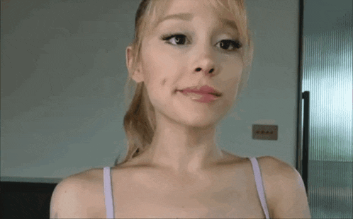 ariana grande gif face rolleyes ari