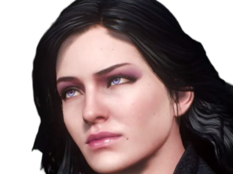 yennefer de vengerberg yen yenna magicienne the witcher jeux femme cheveux-noirs yeux-violets