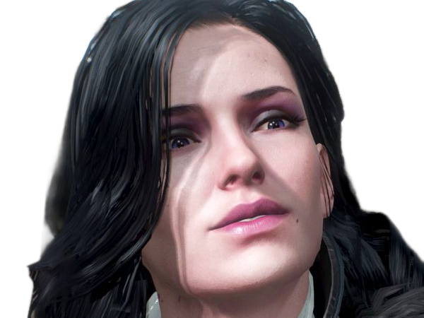 yennefer de vengerberg yen yenna magicienne the witcher jeux femme cheveux-noirs yeux-violets