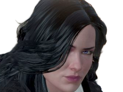 yennefer de vengerberg yen yenna magicienne the witcher jeux femme cheveux-noirs yeux-violets